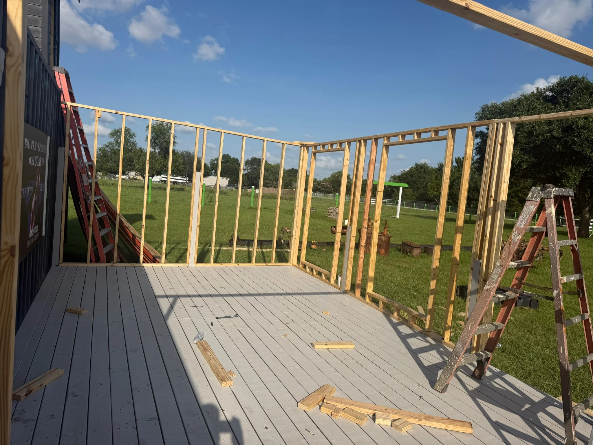 Framing in progress