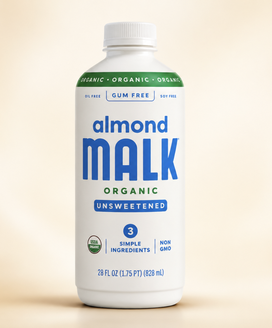 MALK almond product used in a Big Prayer Museum advertising prototype