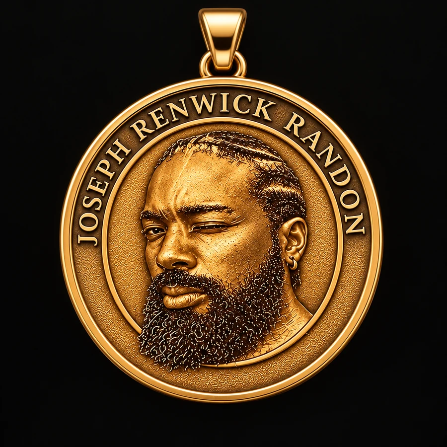 Round Gold front render of the We Are One Medallion