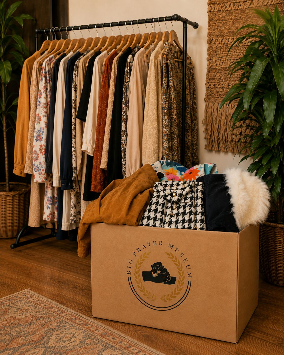 Donated women's garments