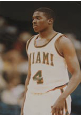 Joseph Renwick Randon in a University of Miami basketball uniform
