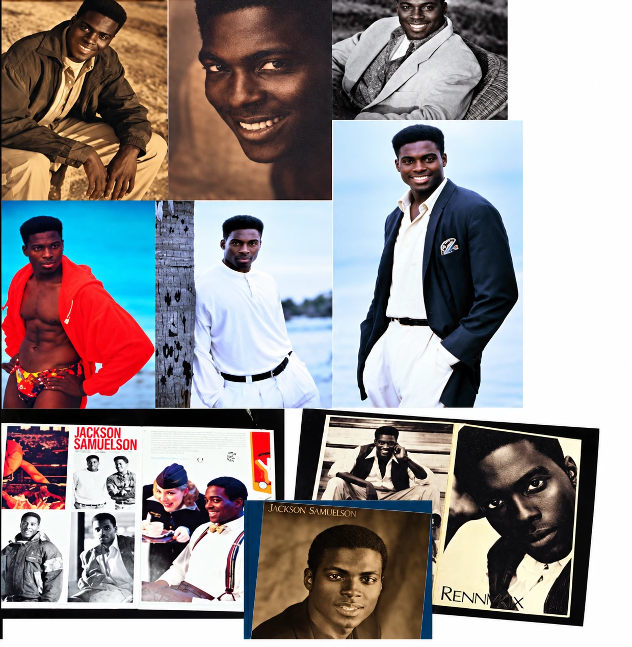 Early modeling collage